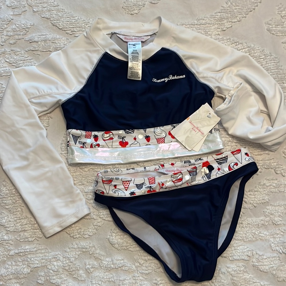 Tommy Bahama two piece kids swim 6x